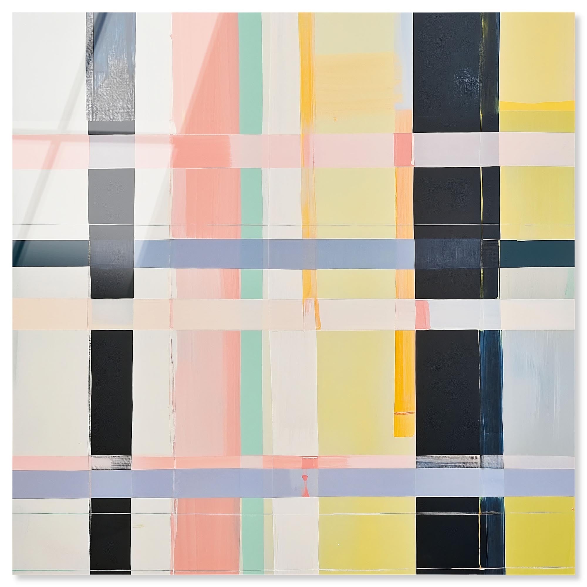 Urban Plaid I Abstract Decor Acrylic Print by Art Remedy