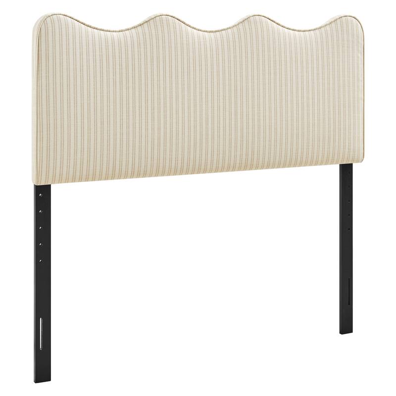 Athena Striped Fabric Upholstered Headboard