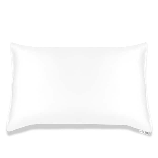 MYK Silk Pillowcase with Cotton Underside - Queen - Undyed Ivory White