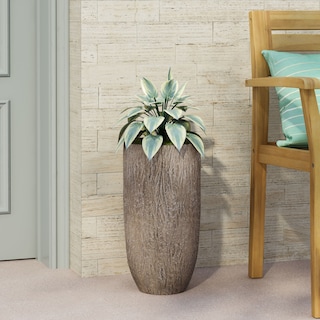 Greg Outdoor Cast Stone Outdoor Planter by Christopher Knight Home
