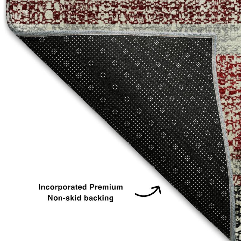 Premium Washable Super Soft Vintage Stripe Mayfield Rug