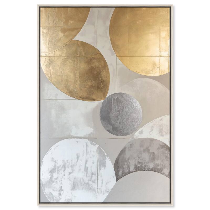 Golden Sequence II Canvas by Art Remedy - 30" x 45" - Silver