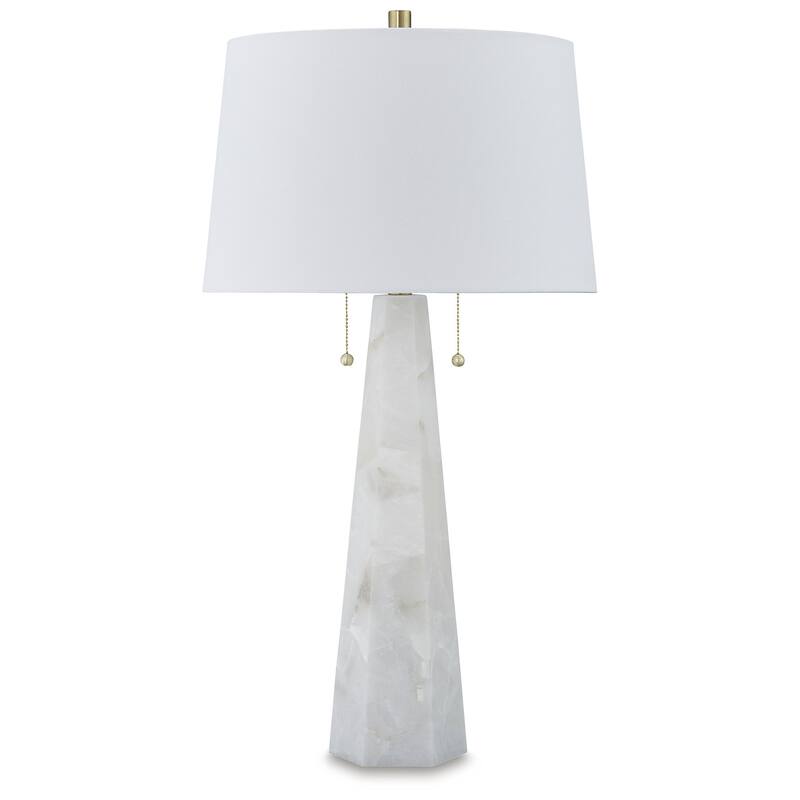 Signature Design by Ashley Laurellen White Table Lamp - 16.88" W x 16.88" D x 32.5" H