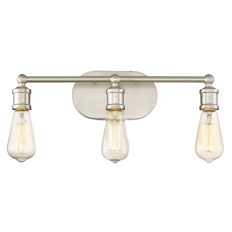 Meridian M80012 3 Light 19" Wide Bathroom Vanity Light - Brushed Nickel