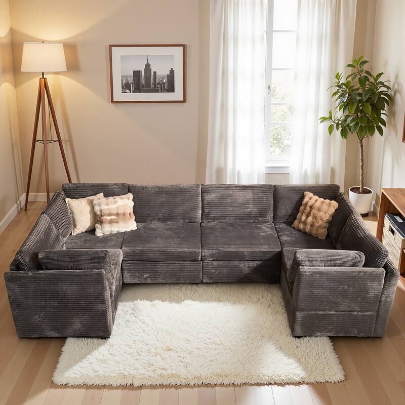 OVIOS Corner Plush Sofa