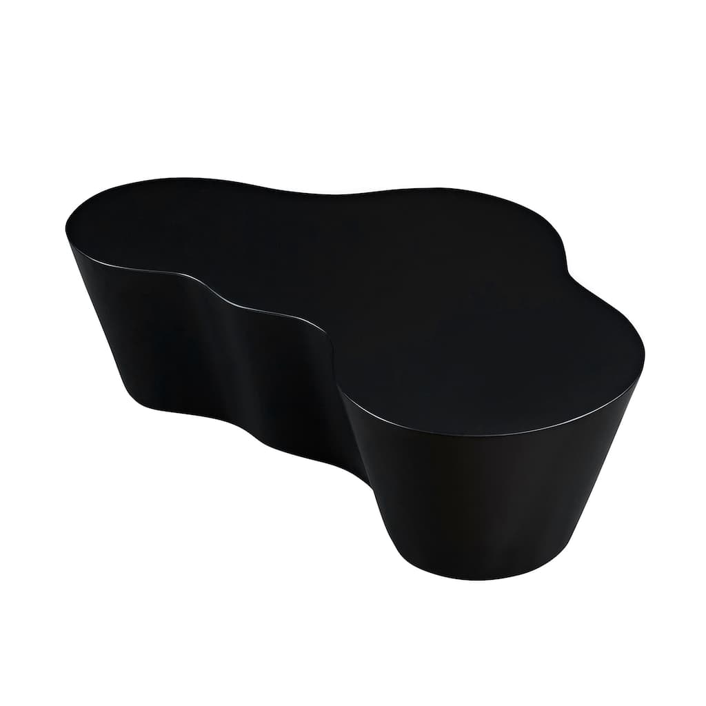 GDF Studio - Mid-Century Fiberglass 50" Unique-Shape Coffee Table (No Assembly)