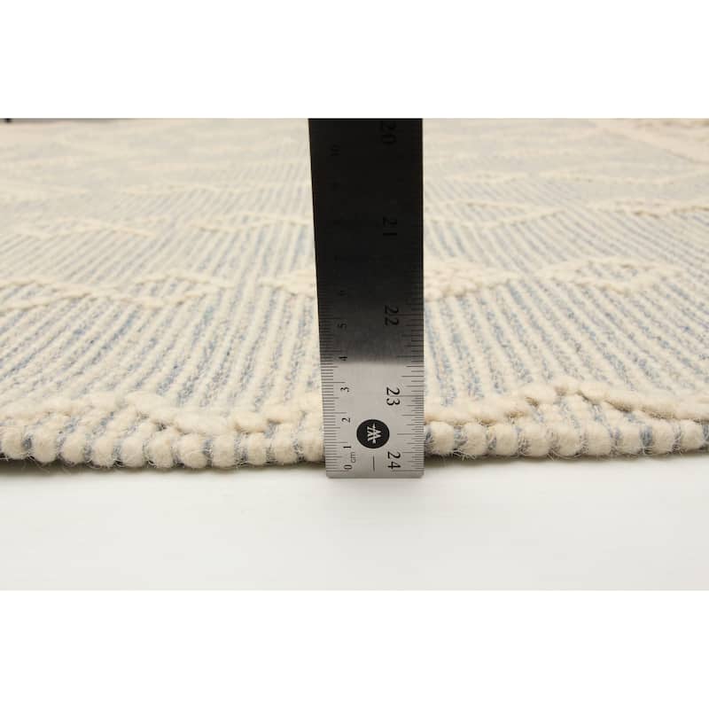 ECARPETGALLERY Braid weave Sienna Cream Wool Rug - 5'2 x 7'10