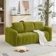 preview thumbnail 9 of 63, Cloud Sofa Corduroy Deep Seat Couch Oversized Compression Loveseat Sofa Sofa - Green