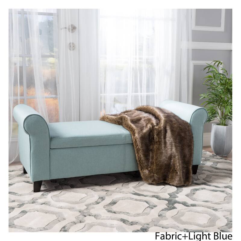 Stylish Entryway Ottoman Bench, Leisure Bench Hallway Bench, Decorative Bench Storage Bench with Safety Hinges