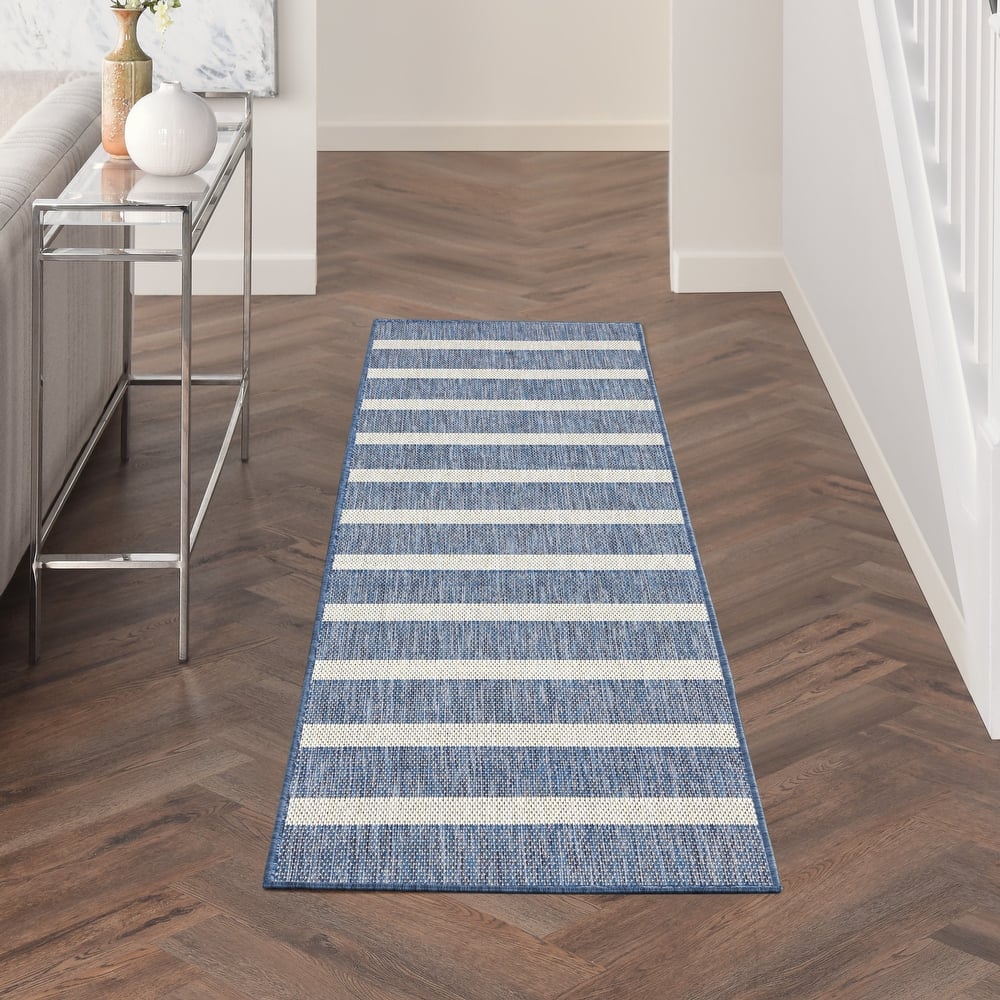 Nourison Positano Indoor/Outdoor Striped Area Rug