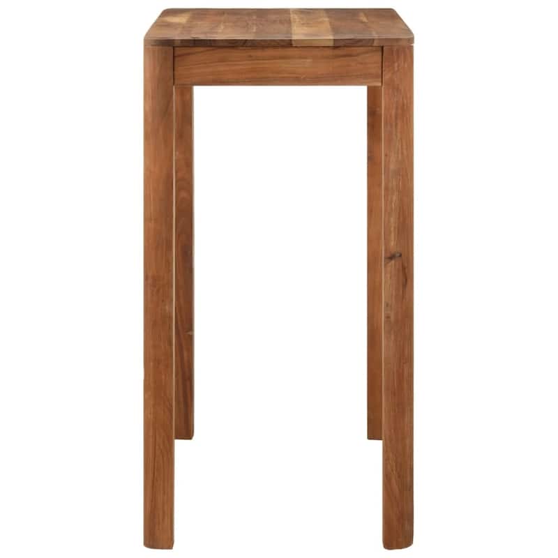 vidaXL Bar Table Kitchen Pub Dining Room Breakfast Table Solid Wood Sheesham - 21.7 x 43.3 x 41.7 in
