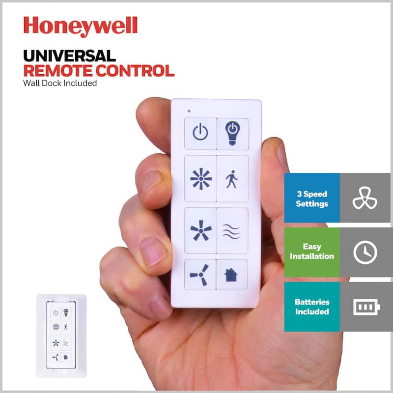 48" Honeywell Carmel Ceiling Fan with Integrated Light and Remote