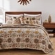 preview thumbnail 2 of 5, Greenland Home Fashions Andorra 5-piece Oversized Reversible Bonus Quilt Set