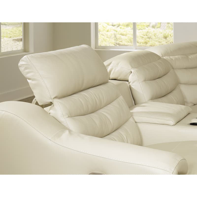 Signature Design by Ashley Center Line 6-Piece Power Reclining Sectional - 138.25"W x 120.5"D x 35"H