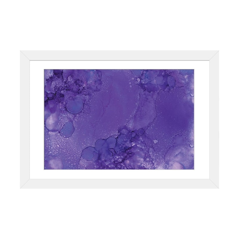 iCanvas "Purples Bubbles" by Melissa Renee - White - 16x24x1