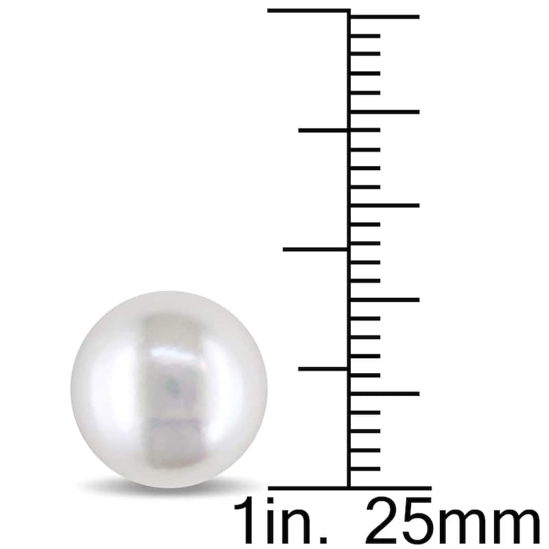 Miadora 10-11 mm Cultured Freshwater Pearl Stud Earrings in 14k Yellow Gold