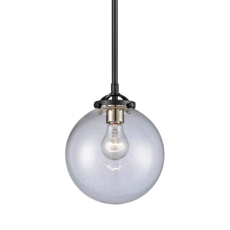 Innovations Lighting Beacon Single Light 8" Wide Mini Pendant - Oil Rubbed Bronze / Clear