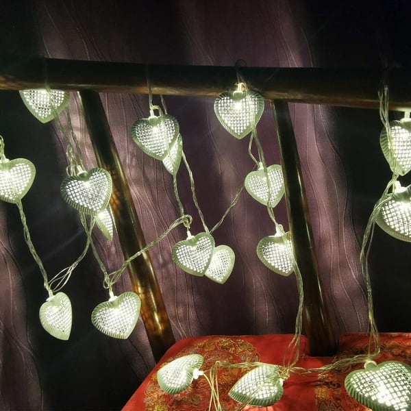 20 LED Love Heart String Lights Standard Bed Bath & Beyond 32904929