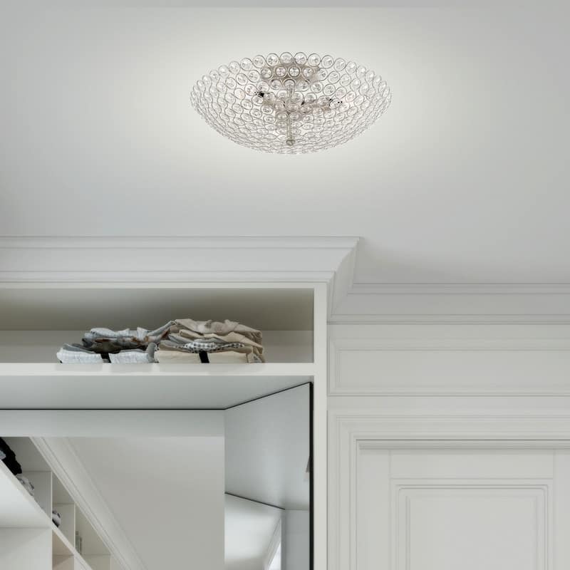 Livex Lighting 3-light Brushed Nickel Ceiling Mount, 40446-91 - 16"Dia. x 6.25"H