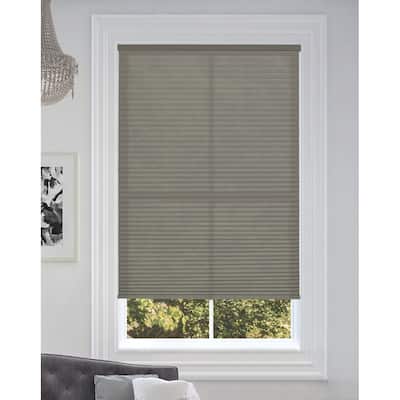 BlindsAvenue Cordless Light Filtering Cellular Honeycomb Shade, 9/16" Single Cell, Antique Pewter