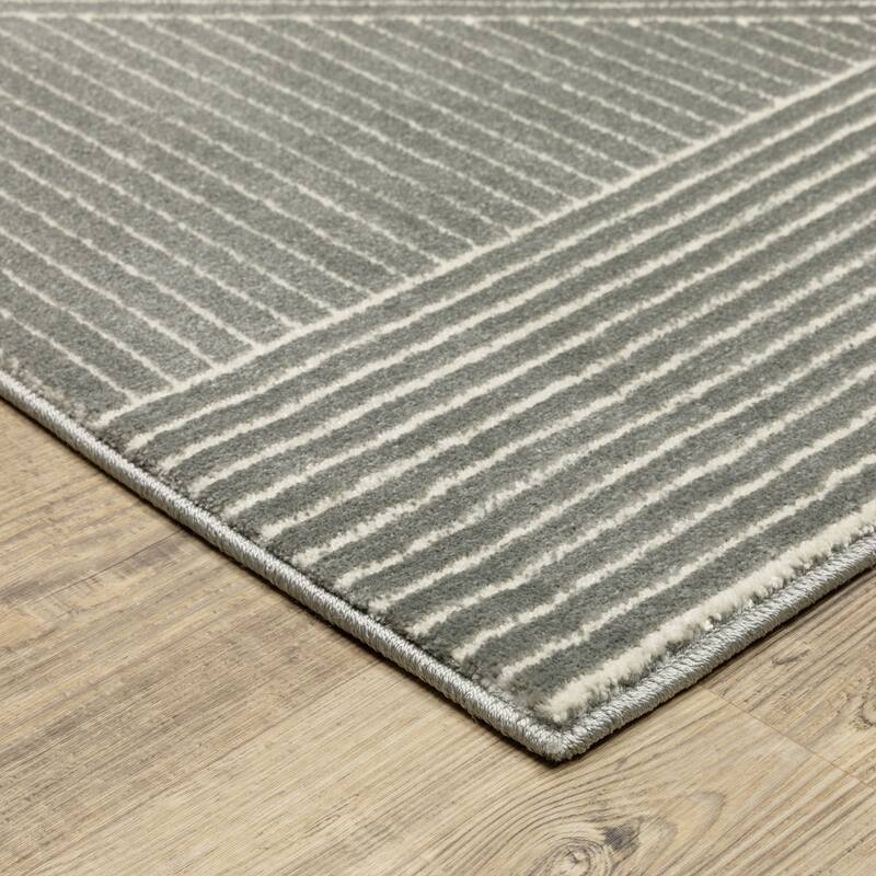Style Haven Ripley Modern Geometric Mixed Pile Area Rug