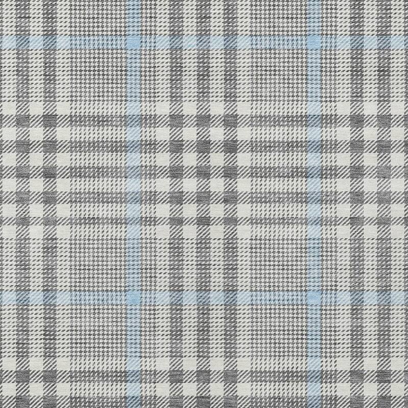 HomeRoots Plaid Transitional Rectangle Outdoor Rug