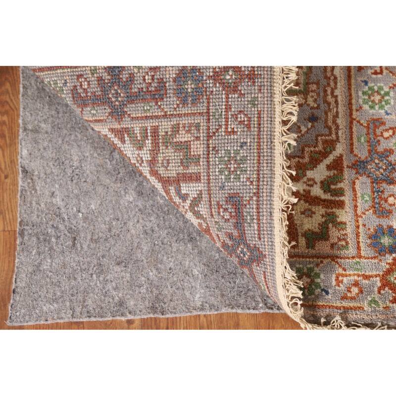 Geometric Gray Heriz Serapi Oriental Area Rug Handmade Wool Carpet - 2'0"x 3'0"