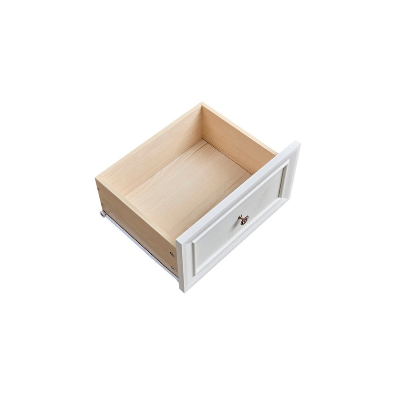 7 Drawer Dresser Chest for Bedroom with Wooden Base and Riser Trim
