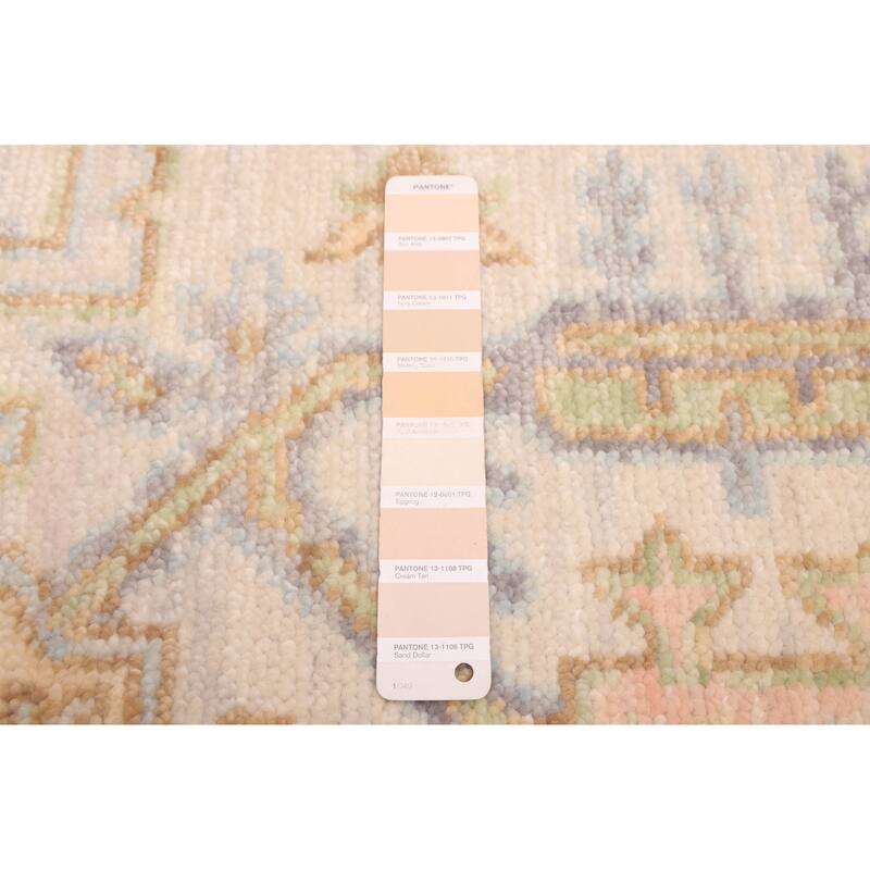 ECARPETGALLERY Hand-knotted Jules Serapi Ivory Wool Rug - 8'2 x 10'3