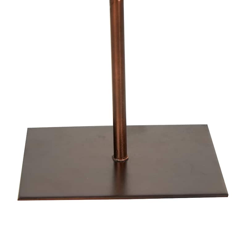 Pink Polystone Textured Starfish Sculpture with Copper Stand