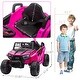 preview thumbnail 18 of 33, 12V Kids Ride On Electric Toy Car with Safety Belt, Black+Red