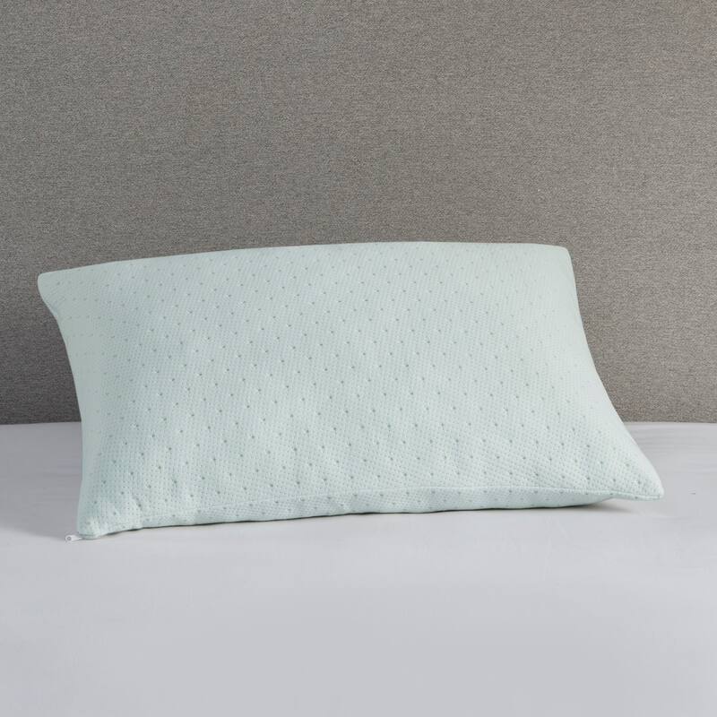 Madison Park Rayon from Bamboo Ivory Shredded Memory Foam Pillow with Cover - King