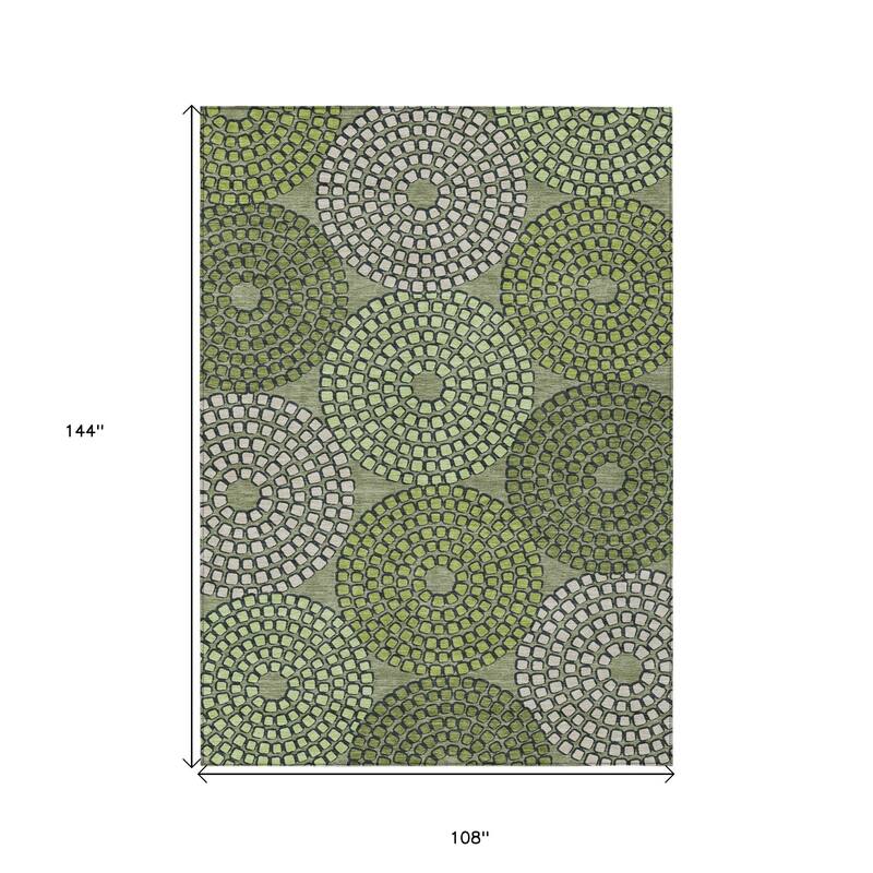 HomeRoots Geometric Transitional Rectangle Outdoor Rug