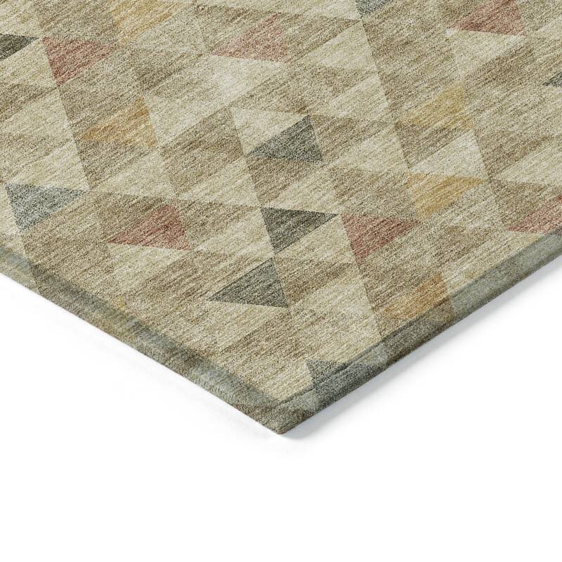 HomeRoots Geometric Transitional Rectangle Outdoor Rug