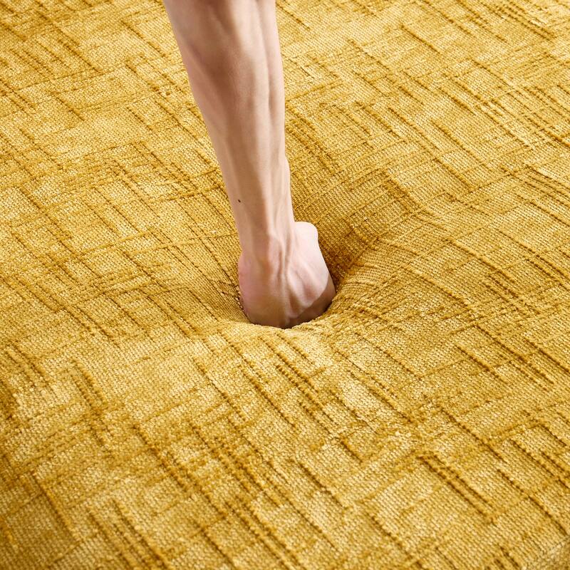 chenille L-shaped compressed sofa