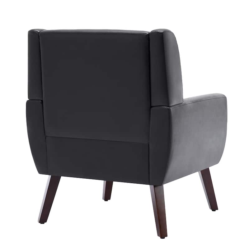 PU Leather Accent Chair Living Room Upholstered Armchair