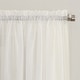 preview thumbnail 42 of 73, No. 918 Erica Crushed Voile Ascot Beaded Sheer Rod Pocket 1-Piece Curtain Valance