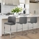 preview thumbnail 17 of 15, 26-Inch Modern Upholstered Bar Stools, Counter Height Bar Stool - 18.11"W x 19.69"D x 37.4"H