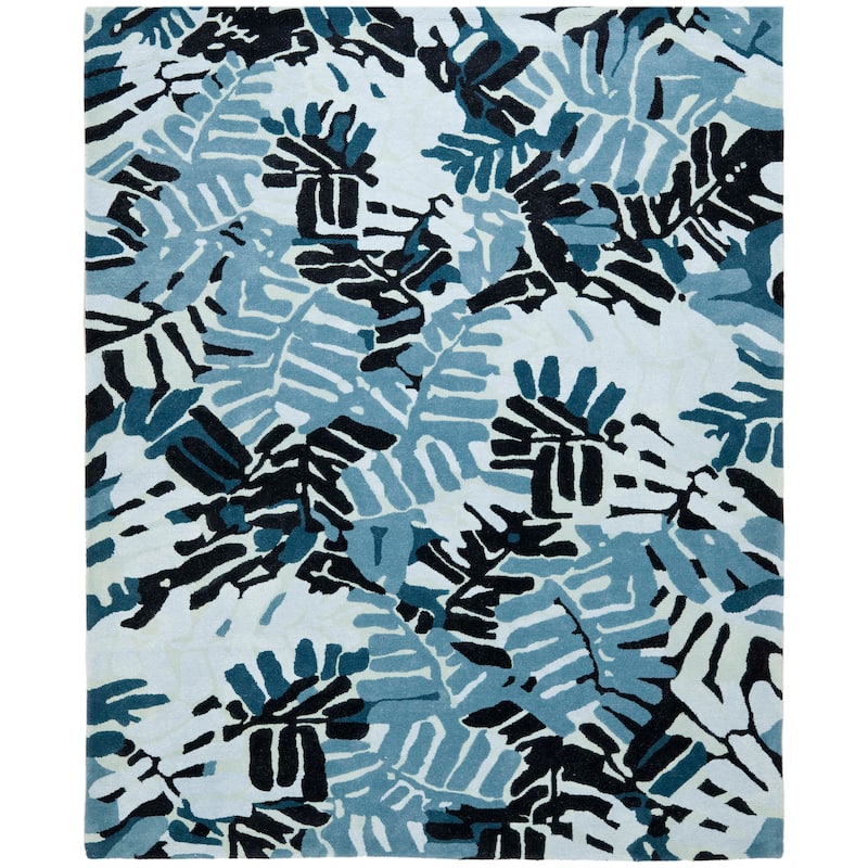 Martha Stewart by SAFAVIEH Palm Leaf Wool Rug - 4' x 6' - Wrought/Iron