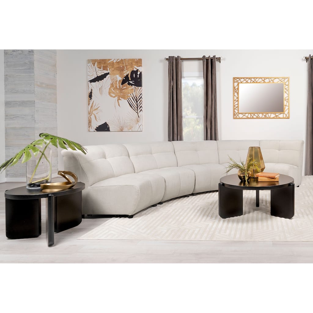 Charlotte 5-piece Upholstered Modular Sectional Sofa Ivory