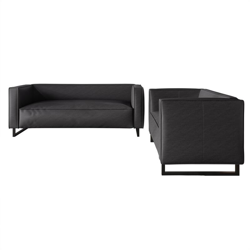 CraftPorch Mid Century Modern 2- Pieces Upholstered Living Room Set