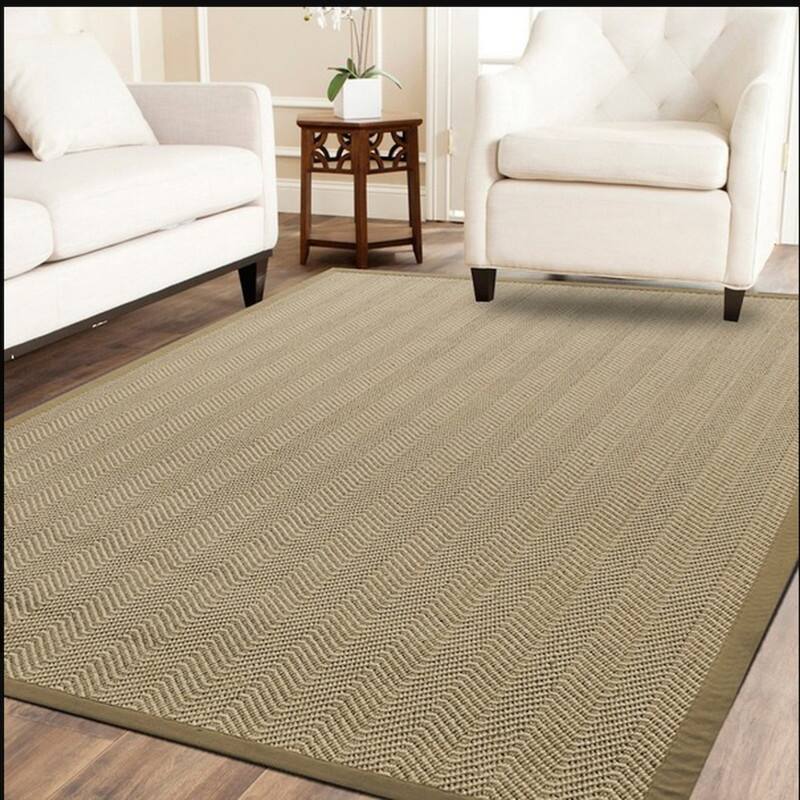A1HC 100% Sisal Rug, Natural Fiber Area Rugs with Non-Skid Latex Backing, Rug for Entryway, Dining or Living Room