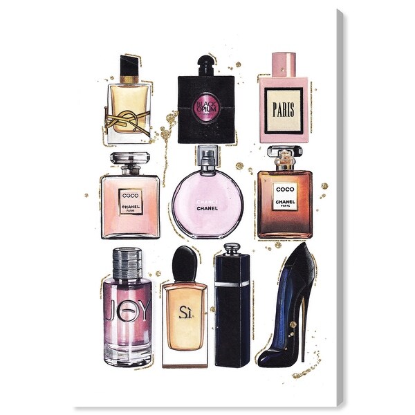 Oliver Gal 'Golden Perfume Collection' Glam Pink Wall Art