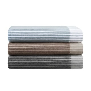 Martex Restore Sculpted Stripe Bath Towel Soft Absorbent Quick Dry