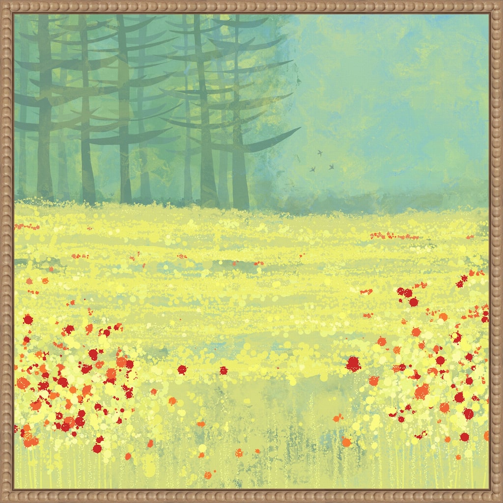 Meadow Near Perigueux France by Nic Squirrell Framed Canvas Wall Art Print