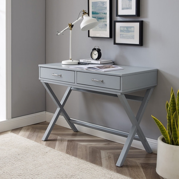 Polly Two-Drawer Desk. Opens flyout.