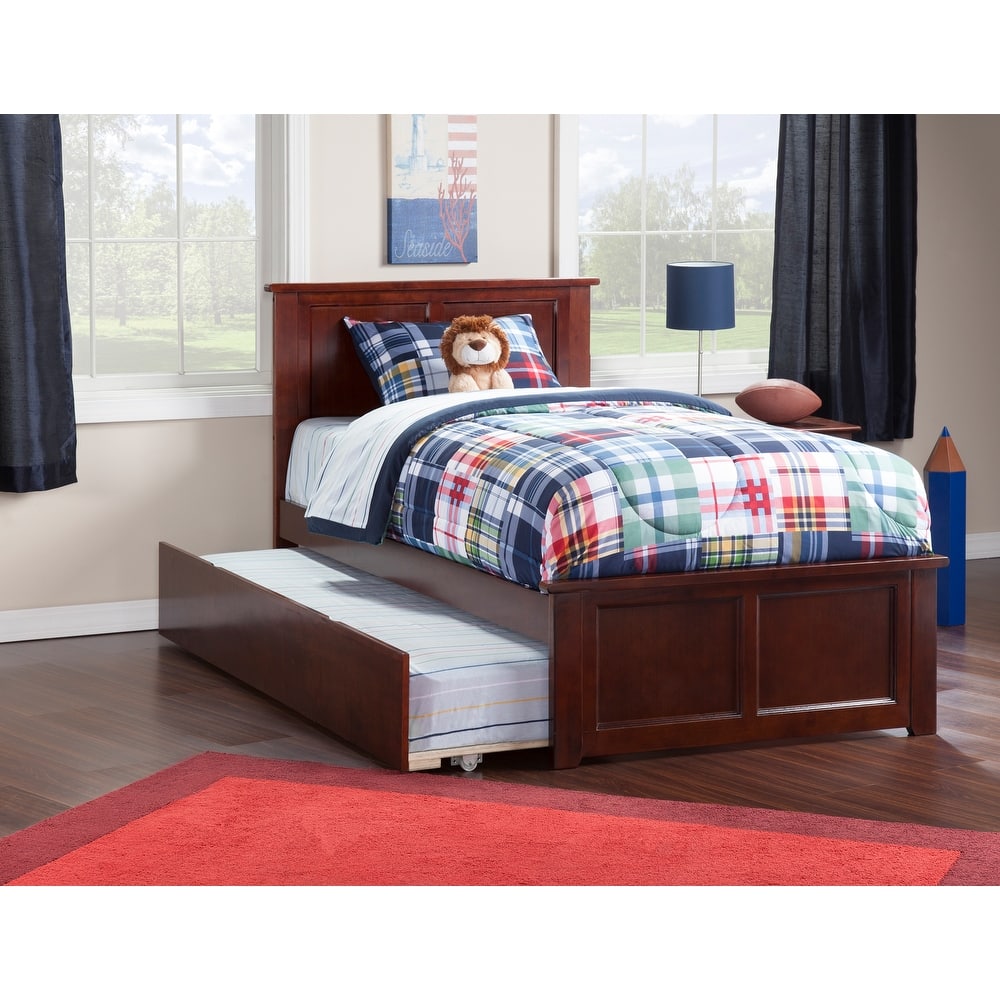 AFI Madison Platform Bed with Matching Footboard & Trundle