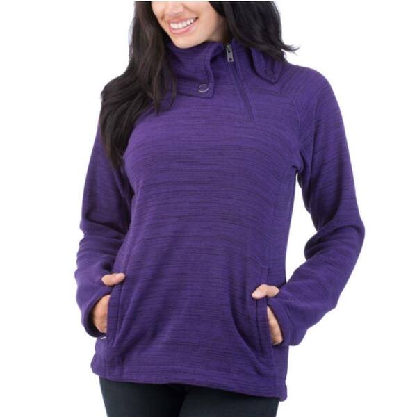 Shop Avalanche Women S 1 4 Zip Thumb Holes Fleece Kamnik Pullover