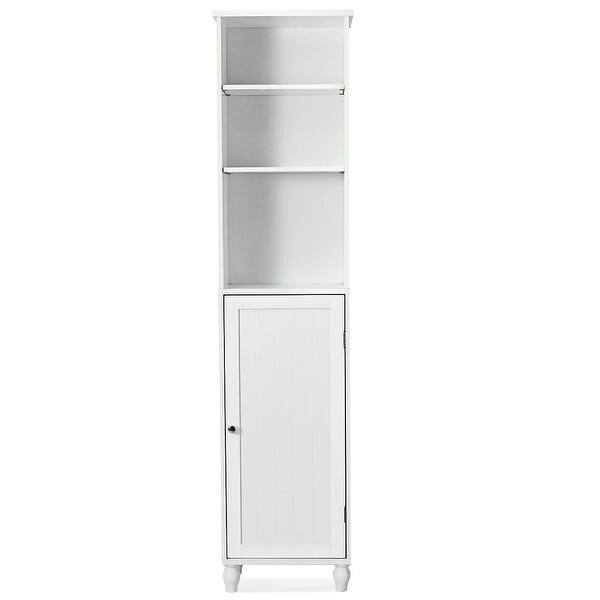 Shop Costway Bathroom Storage Cabinet Tower Bath Cabinet Storage