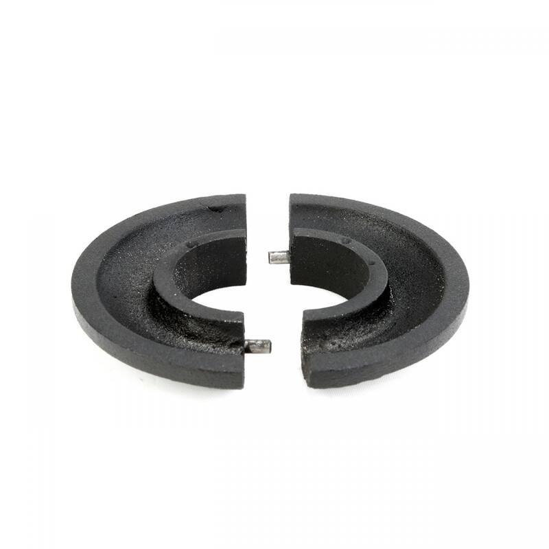 Black Aluminum Radiator Flanges Escutcheon Ring Plate Easy Snap On 1.25" ID 3" OD IPS Rust Resistant Pack of 6 Renovators Supply